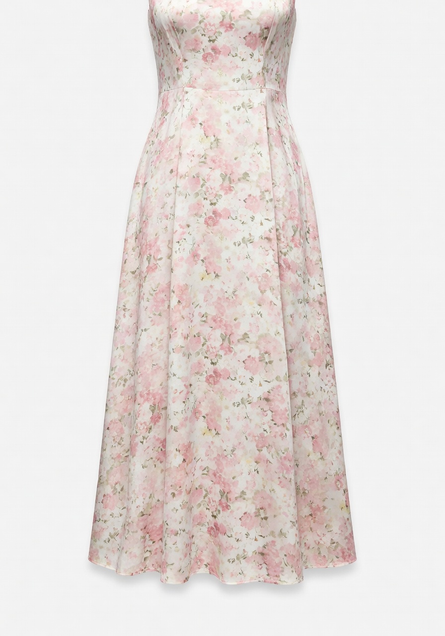 Vestido midi floral
